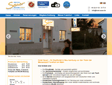Tablet Screenshot of hotel-sauer.de